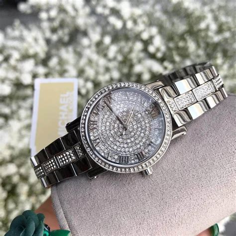 michael kors petite norie silver tone watch|Petite Norie Floral Silver.